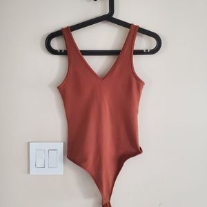 NWOT Burnt Orange Bodysuit